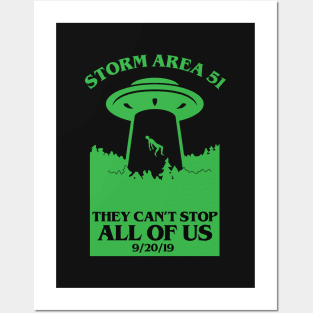 Storm Area 51 - They Can't Stop All of Us - Funny UFO Posters and Art